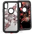 2x Decal style Skin Wrap Set compatible with Otterbox Defender iPhone X and Xs Case - Sketch (CASE NOT INCLUDED)