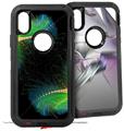 2x Decal style Skin Wrap Set compatible with Otterbox Defender iPhone X and Xs Case - Touching (CASE NOT INCLUDED)