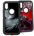 2x Decal style Skin Wrap Set compatible with Otterbox Defender iPhone X and Xs Case - Twist 2 (CASE NOT INCLUDED)