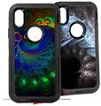 2x Decal style Skin Wrap Set compatible with Otterbox Defender iPhone X and Xs Case - Deeper Dive (CASE NOT INCLUDED)