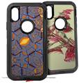 2x Decal style Skin Wrap Set compatible with Otterbox Defender iPhone X and Xs Case - Solidify (CASE NOT INCLUDED)