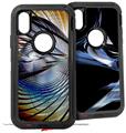 2x Decal style Skin Wrap Set compatible with Otterbox Defender iPhone X and Xs Case - Spades (CASE NOT INCLUDED)
