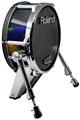 Skin Wrap works with Roland vDrum Shell KD-140 Kick Bass Drum Busy (DRUM NOT INCLUDED)