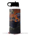 Skin Wrap Decal compatible with Hydro Flask Wide Mouth Bottle 32oz Alien Tech (BOTTLE NOT INCLUDED)