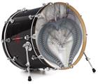 Vinyl Decal Skin Wrap for 22" Bass Kick Drum Head Be My Valentine - DRUM HEAD NOT INCLUDED