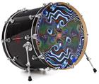 Vinyl Decal Skin Wrap for 22" Bass Kick Drum Head Butterfly2 - DRUM HEAD NOT INCLUDED