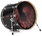 Vinyl Decal Skin Wrap for 22" Bass Kick Drum Head Coral2 - DRUM HEAD NOT INCLUDED