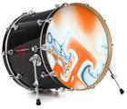 Vinyl Decal Skin Wrap for 22" Bass Kick Drum Head Darkblue - DRUM HEAD NOT INCLUDED
