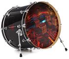 Vinyl Decal Skin Wrap for 22" Bass Kick Drum Head Reactor - DRUM HEAD NOT INCLUDED
