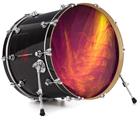 Vinyl Decal Skin Wrap for 22" Bass Kick Drum Head Eruption - DRUM HEAD NOT INCLUDED