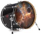 Vinyl Decal Skin Wrap for 22" Bass Kick Drum Head Kappa Space - DRUM HEAD NOT INCLUDED