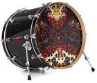 Vinyl Decal Skin Wrap for 22" Bass Kick Drum Head Nervecenter - DRUM HEAD NOT INCLUDED