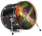 Vinyl Decal Skin Wrap for 22" Bass Kick Drum Head Prismatic - DRUM HEAD NOT INCLUDED