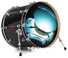 Vinyl Decal Skin Wrap for 22" Bass Kick Drum Head Silently-2 - DRUM HEAD NOT INCLUDED