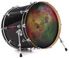 Vinyl Decal Skin Wrap for 22" Bass Kick Drum Head Swiss Fractal - DRUM HEAD NOT INCLUDED