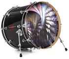 Vinyl Decal Skin Wrap for 22" Bass Kick Drum Head Wide Open - DRUM HEAD NOT INCLUDED