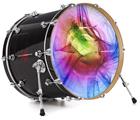 Vinyl Decal Skin Wrap for 22" Bass Kick Drum Head Burst - DRUM HEAD NOT INCLUDED