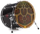 Vinyl Decal Skin Wrap for 22" Bass Kick Drum Head Ancient Tiles - DRUM HEAD NOT INCLUDED