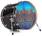 Vinyl Decal Skin Wrap for 22" Bass Kick Drum Head Dancing Lilies - DRUM HEAD NOT INCLUDED