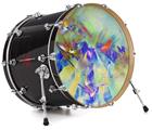 Vinyl Decal Skin Wrap for 22" Bass Kick Drum Head Sketchy - DRUM HEAD NOT INCLUDED