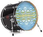 Vinyl Decal Skin Wrap for 22" Bass Kick Drum Head Organic Bubbles - DRUM HEAD NOT INCLUDED