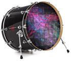 Vinyl Decal Skin Wrap for 22" Bass Kick Drum Head Cubic - DRUM HEAD NOT INCLUDED