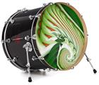 Vinyl Decal Skin Wrap for 20" Bass Kick Drum Head Chlorophyll - DRUM HEAD NOT INCLUDED