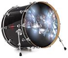 Vinyl Decal Skin Wrap for 20" Bass Kick Drum Head Coral Tesseract - DRUM HEAD NOT INCLUDED