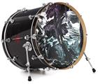 Vinyl Decal Skin Wrap for 20" Bass Kick Drum Head Grotto - DRUM HEAD NOT INCLUDED