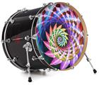 Vinyl Decal Skin Wrap for 20" Bass Kick Drum Head Harlequin Snail - DRUM HEAD NOT INCLUDED