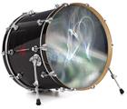 Vinyl Decal Skin Wrap for 20" Bass Kick Drum Head Ripples Of Time - DRUM HEAD NOT INCLUDED