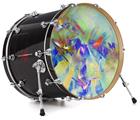 Vinyl Decal Skin Wrap for 20" Bass Kick Drum Head Sketchy - DRUM HEAD NOT INCLUDED