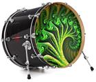Decal Skin works with most 24" Bass Kick Drum Heads Broccoli - DRUM HEAD NOT INCLUDED