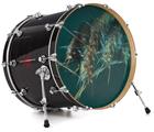 Decal Skin works with most 24" Bass Kick Drum Heads Bug - DRUM HEAD NOT INCLUDED