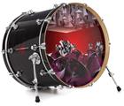 Decal Skin works with most 24" Bass Kick Drum Heads Garden Patch - DRUM HEAD NOT INCLUDED
