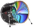 Decal Skin works with most 24" Bass Kick Drum Heads Discharge - DRUM HEAD NOT INCLUDED