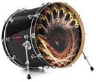 Decal Skin works with most 24" Bass Kick Drum Heads Enter Here - DRUM HEAD NOT INCLUDED