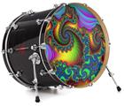 Decal Skin works with most 24" Bass Kick Drum Heads Carnival - DRUM HEAD NOT INCLUDED