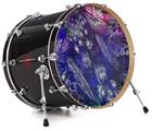 Decal Skin works with most 24" Bass Kick Drum Heads Flowery - DRUM HEAD NOT INCLUDED