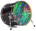 Decal Skin works with most 24" Bass Kick Drum Heads Kelp Forest - DRUM HEAD NOT INCLUDED