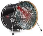 Decal Skin works with most 24" Bass Kick Drum Heads Tissue - DRUM HEAD NOT INCLUDED