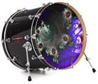 Decal Skin works with most 24" Bass Kick Drum Heads Foamy - DRUM HEAD NOT INCLUDED