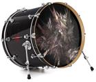 Decal Skin works with most 24" Bass Kick Drum Heads Fluff - DRUM HEAD NOT INCLUDED