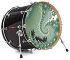 Decal Skin works with most 24" Bass Kick Drum Heads Foam - DRUM HEAD NOT INCLUDED