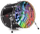 Decal Skin works with most 24" Bass Kick Drum Heads Interaction - DRUM HEAD NOT INCLUDED