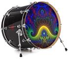 Decal Skin works with most 24" Bass Kick Drum Heads Indhra-1 - DRUM HEAD NOT INCLUDED