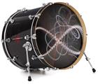 Decal Skin works with most 24" Bass Kick Drum Heads Infinity - DRUM HEAD NOT INCLUDED