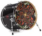 Decal Skin works with most 24" Bass Kick Drum Heads Knot - DRUM HEAD NOT INCLUDED
