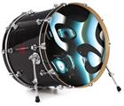 Decal Skin works with most 24" Bass Kick Drum Heads Metal - DRUM HEAD NOT INCLUDED