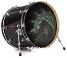 Decal Skin works with most 24" Bass Kick Drum Heads Nest - DRUM HEAD NOT INCLUDED